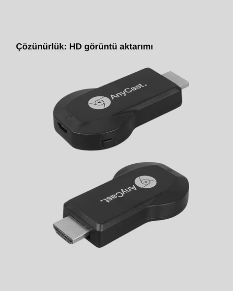 Kablosuz HDMI Görüntü ve Ses Aktarıcı – Anycast M9 Plus TakÇalıştır TV Adaptörü - 3