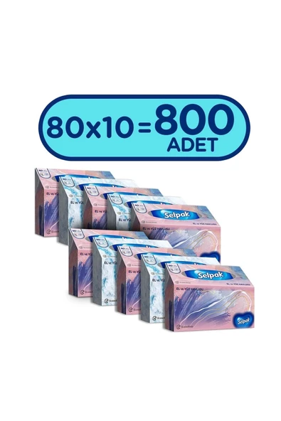 Selpak El Ve Yüz Havlusu 10'lu 800 Yaprak ürün görseli