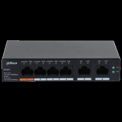 DAHUA CS4006-4GT-60 4 PORT 4XGE-2XGE YÖNETİLEBİLİR 60W POE SWİTCH - Resim 2