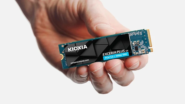 1TB KIOXIA EXCERIA PLUS G4 M.2 NVMe GEN5 10000/7900MB/s LVD10Z001TG8 - Resim 3
