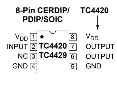TC4420 CPA Entegre TC4420CPA Dıp-8 TC4420 Dıp In-Line Dıp8 Sürücü TC4420 SOIC-8 Mosfet Sürücü Entegresi - Resim 3