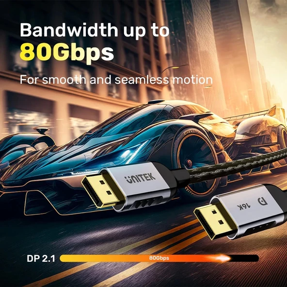 Unıtek Dısplay Port 2.1 Kablo 2mt 16k (c1626gy-2m) - Resim 6