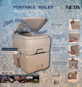 Portatif tuvalet Pis su tankı kapasitesi 20 L ürün görseli