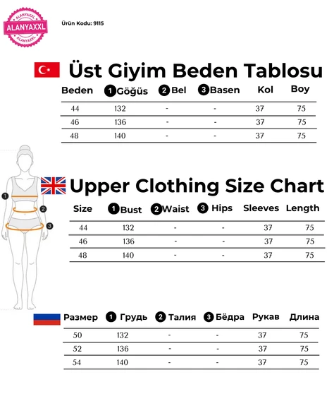 Büyük Beden Viskon Çiçek Desenli Taşlı Uzun Kol Oversize Kadın Bluz - Resim 8