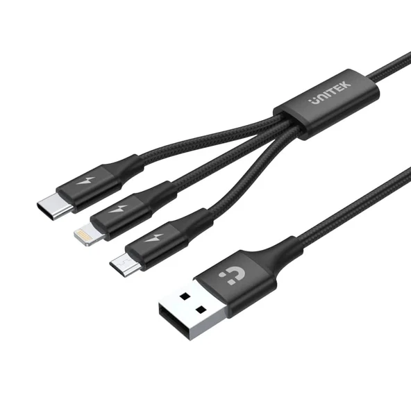 Unıtek Usb-a 3in1 Hızlı Şarj 1.2mt 2.4a (c14049bk) ürün görseli 1