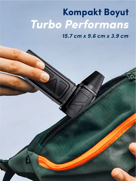 Auhma AHV-12 Turbo Jet Fan 130.000RPM Elektrikli Hava Kompresörü Taşınabilir Çantalı - Resim 5