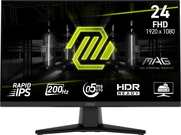 23.8 Msı Mag 242f 0.5ms 200hz Flat Rapıd Ips Freesync Monıtor ürün görseli