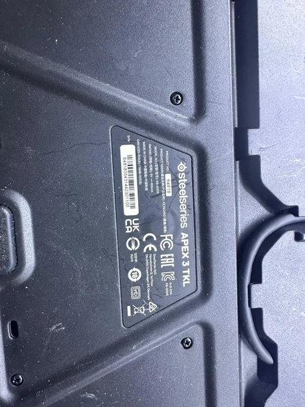 SteelSeries Apex 3 TKL RGB Kablolu Oyuncu Klavyesi  2.EL KULLANILMIŞ - Resim 2