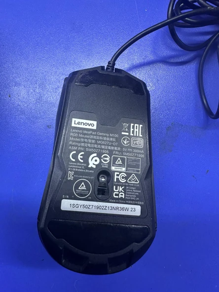 Lenovo Ideapad M100 Rgb 3200DPI Oyuncu Mouse Siyah GY50Z71902  2.EL KULLANILMIŞ - Resim 2