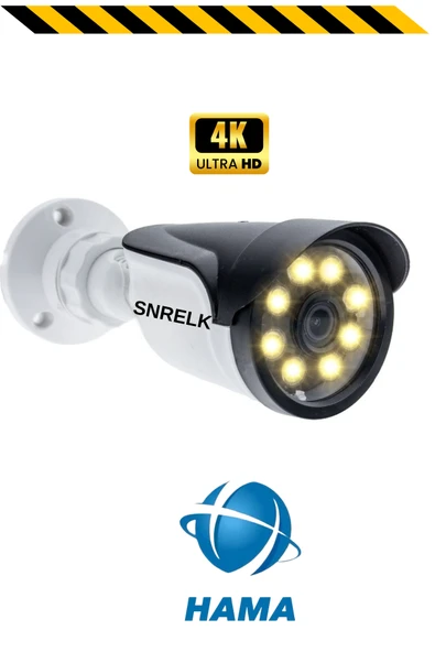 SNRELK HAMA 5536 WARM LIGHT 5MP LENS GECE RENKLİ 2'Lİ GÜVENLİK KAMERASI - Resim 3