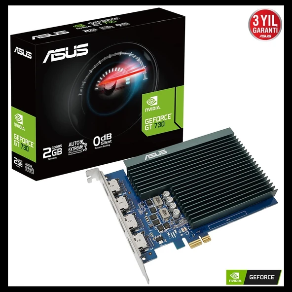 Asus Gt730-4h-sl-2gd5, 2gb, Gddr5, 64bit, 4xhdmı Ekran Kartı ürün görseli 1