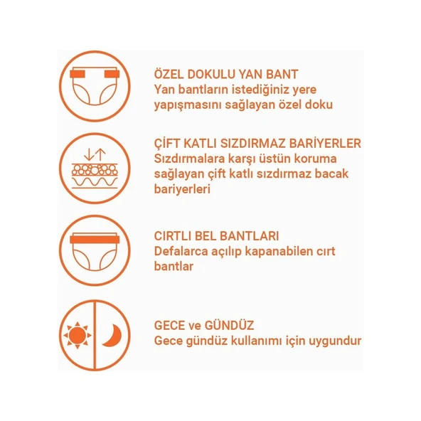 Tekstil Yüzeyli Bel Bantlı Yetişkin Hasta Bezi Xlarge 30'Lu 2 Paket 60 Adet - Resim 5