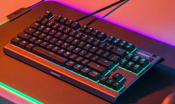 SteelSeries Apex 3 TKL RGB Kablolu Oyuncu Klavyesi  2.EL KULLANILMIŞ ürün görseli 1