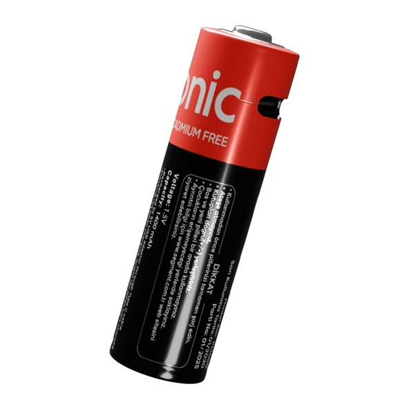 Asonıc Pl1400, Aa, Şarjlı Pil, 1.5volt, 1400mah/2600mwh, Type-c İle Kolay Şarj,  2 Li Paket (usb To Type-c Kablo Hediye) - Resim 3