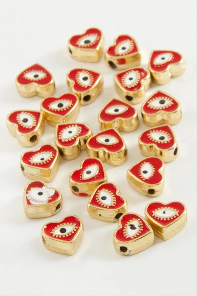 Kalp Göz Mineli Bileklik ve Kolye Ucu Aparatı 1 Adet - Resim 3