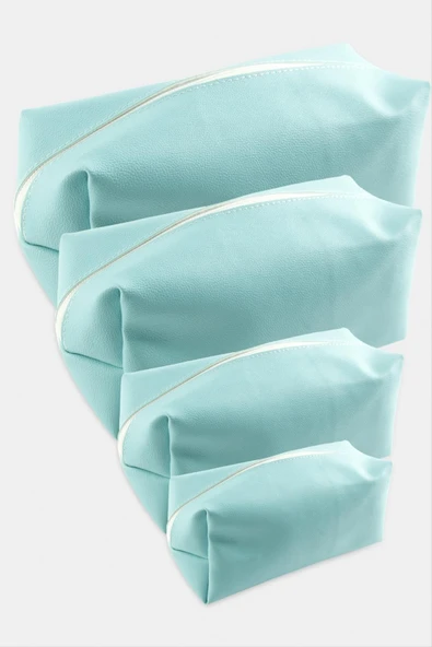 4 Adet El Tutmalı Makyaj Çantası ürün görseli