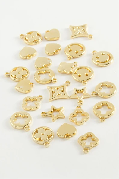 Karışık Tek Kulplu Metal Bileklik ve Kolye Ucu Aparatı 1 Adet - Resim 2