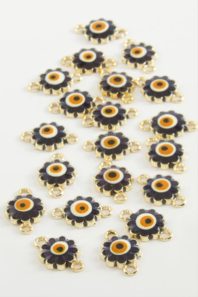 Çiçek Çift Kulplu Mineli Bileklik ve Kolye Ucu Aparatı 1 Adet - Resim 2