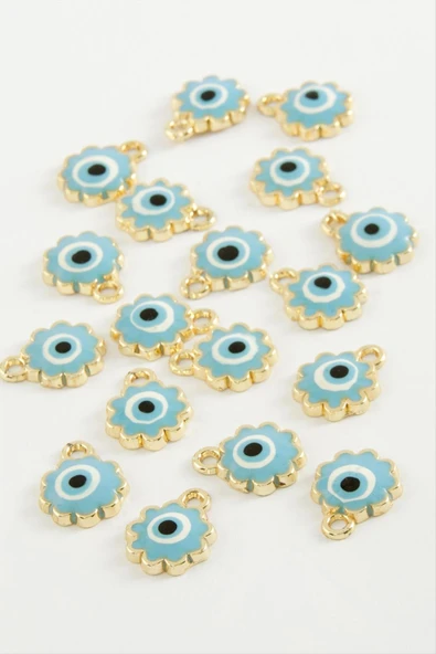 Çiçek Nazar Tek Kulplu Mineli Bileklik ve Kolye Ucu Aparatı 1 Adet - Resim 4