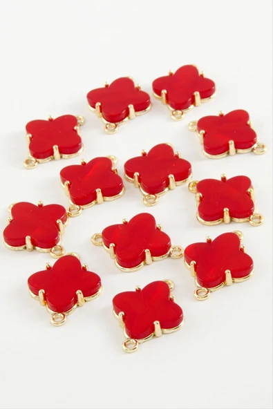 Çiçek Tek Kulp Polyester Bileklik ve Kolye Ucu Aparatı 1 Adet - Resim 3