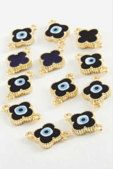 Çiçek Çift Kulplu Mineli Bileklik ve Kolye Ucu Aparatı 1 Adet - Resim 5