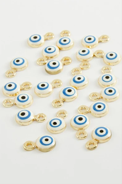 Nazar Tek Kulp Mineli Bileklik ve Kolye Ucu Aparatı 1 Adet - Resim 4