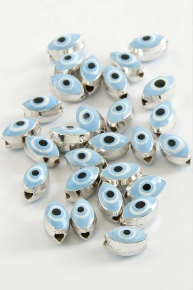 Oval Nazar Mineli Bileklik ve Kolye Ucu Aparatı 1 Adet ürün görseli