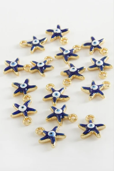 Deniz Yıldızı Tek Kulplu Mineli Bileklik ve Kolye Ucu Aparatı 1 Adet - Resim 3