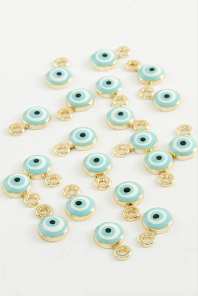 Nazar Tek Kulp Mineli Bileklik ve Kolye Ucu Aparatı 1 Adet - Resim 2