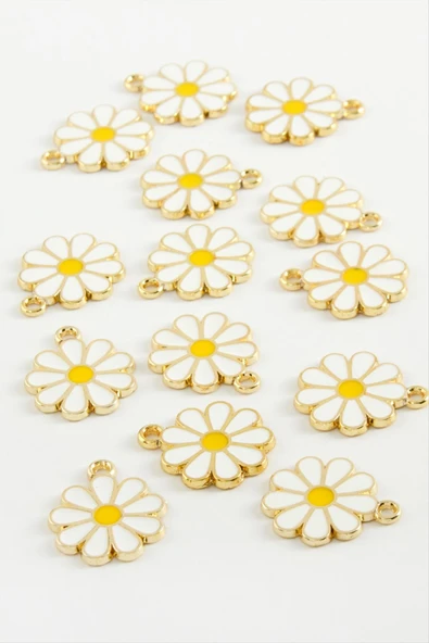 Papatya Tek Kulplu Mineli Bileklik ve Kolye Ucu Aparatı 1 Adet - Resim 3