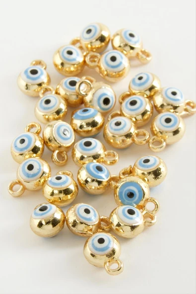 Nazar Tek Kulplu Mineli Bileklik ve Kolye Ucu Aparatı 1 Adet - Resim 3