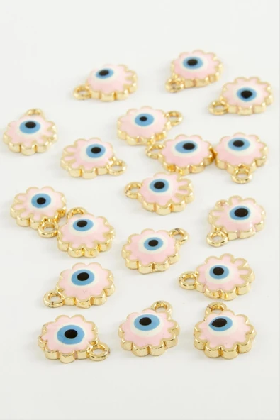 Çiçek Nazar Tek Kulplu Mineli Bileklik ve Kolye Ucu Aparatı 1 Adet - Resim 6