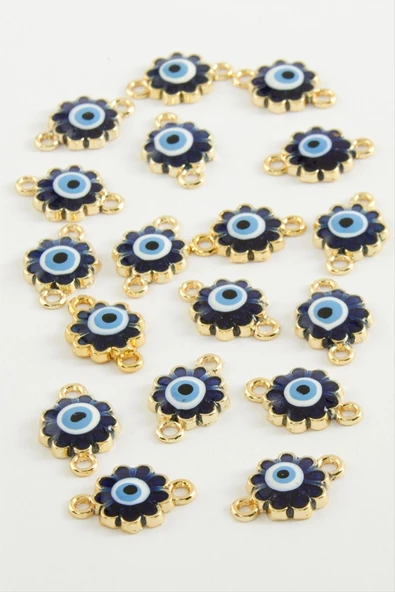 Çiçek Çift Kulplu Mineli Bileklik ve Kolye Ucu Aparatı 1 Adet - Resim 3