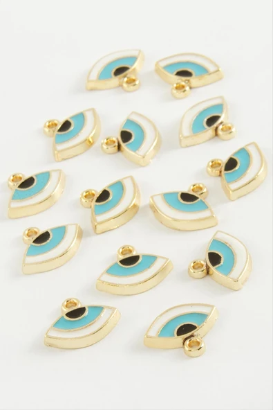 Göz Tek Kulplu Mineli Bileklik ve Kolye Ucu Aparatı 1 Adet - Resim 4