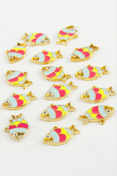 Balık Tek Kulp Mineli Bileklik ve Kolye Ucu Aparatı 1 Adet - Resim 2