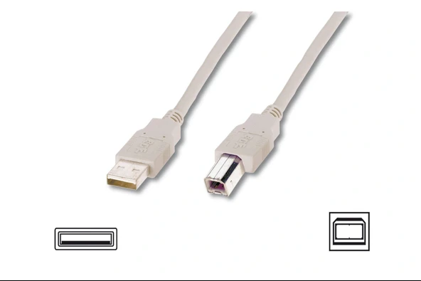 Digitus  Ak-300102-030-e 3.m Usb2.0 A(e)/b(e) Bej ürün görseli 1