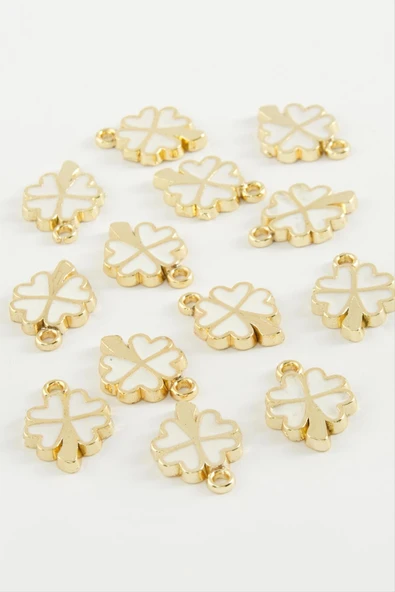 Yonca Tek Kulplu Mineli Bileklik ve Kolye Ucu Aparatı 1 Adet - Resim 4