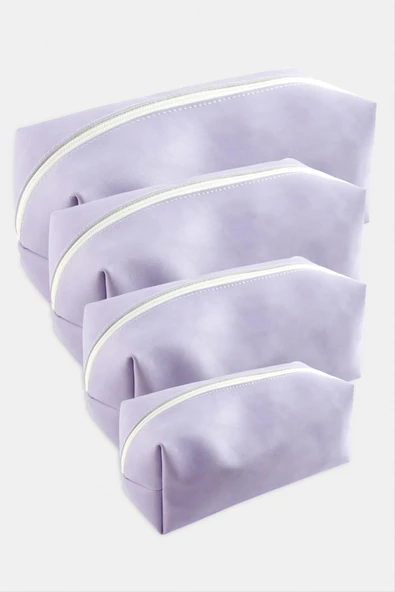 4 Adet El Tutmalı Makyaj Çantası ürün görseli