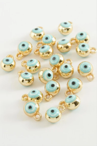 Nazar Tek Kulplu Mineli Bileklik ve Kolye Ucu Aparatı 1 Adet - Resim 5