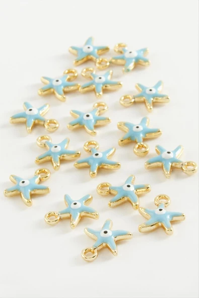 Deniz Yıldızı Tek Kulplu Mineli Bileklik ve Kolye Ucu Aparatı 1 Adet - Resim 4