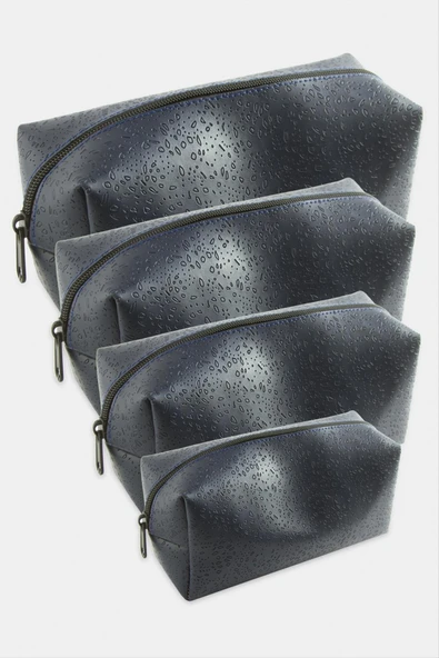 4 Adet El Tutmalı Makyaj Çantası ürün görseli