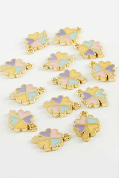 Yonca Tek Kulplu Mineli Bileklik ve Kolye Ucu Aparatı 1 Adet - Resim 3