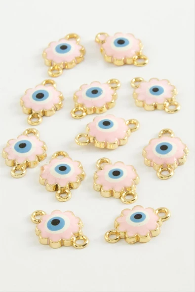 Çiçek Çift Kulplu Mineli Bileklik ve Kolye Ucu Aparatı 1 Adet - Resim 5