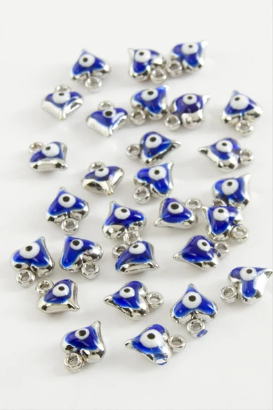 Kalp Tek Kulplu Mineli Bileklik ve Kolye Ucu Aparatı 1 Adet - Resim 3