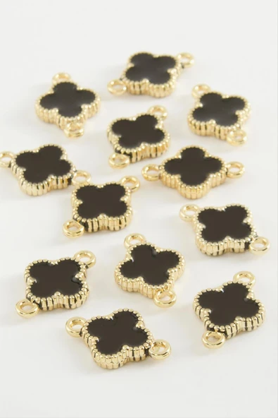 Çiçek Çift Kulplu Mineli Bileklik ve Kolye Ucu Aparatı 1 Adet - Resim 7