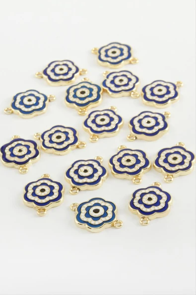 Çiçek Çift Kulplu Mineli Bileklik ve Kolye Ucu Aparatı 1 Adet - Resim 5