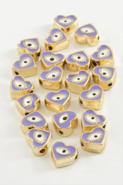 Kalp Göz Mineli Bileklik ve Kolye Ucu Aparatı 1 Adet - Resim 2