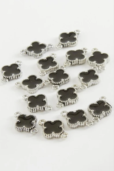 Çiçek Çift Kulplu Mineli Bileklik ve Kolye Ucu Aparatı 1 Adet - Resim 2