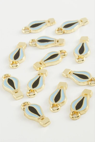 Balon Tek Kulplu Mineli Bileklik ve Kolye Ucu Aparatı 1 Adet - Resim 2