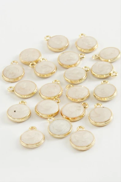 Yuvarlak Tek Kulplu Mineli Bileklik ve Kolye Ucu Aparatı 1 Adet - Resim 2